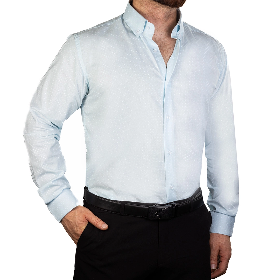 پیراهن مردانه خالدار 4423 - Thumbnail 1